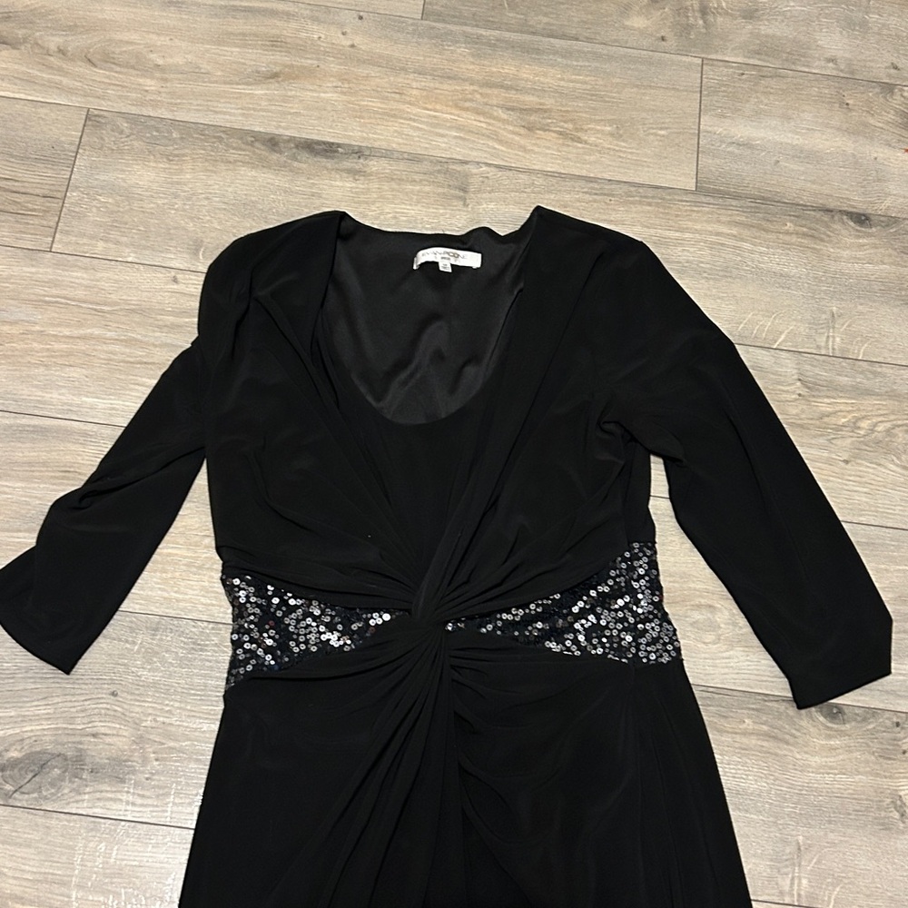 Evan Picone Black w/Sparkle. Very Flattering!! - Picture 3 of 12